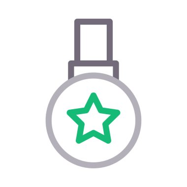 ödül vektör renk çizgisi simgesi