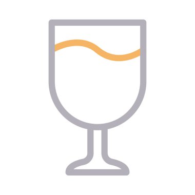 meyve suyu vektörü renk çizgisi simgesi