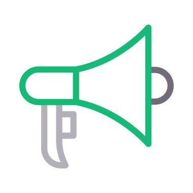 hoparlör vektör renk çizgisi simgesi