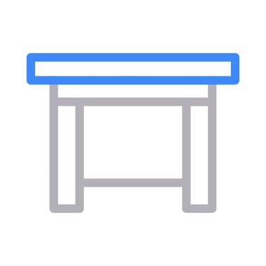 masa vektörü renk çizgisi simgesi