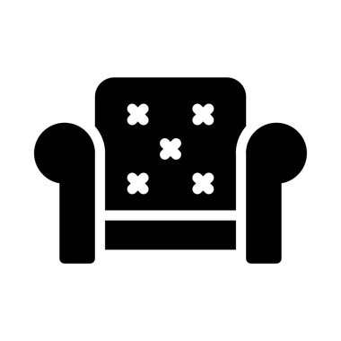 kanepe vektör sembolü düz simge