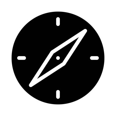 pusula vektör düz simgesi