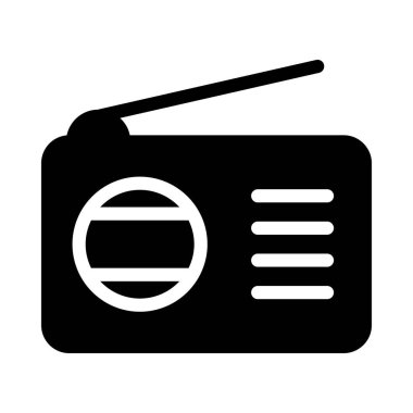 Fm vektör düz simge