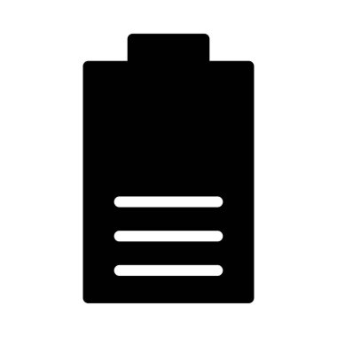 akümülatör vektör glyph düz simgesi