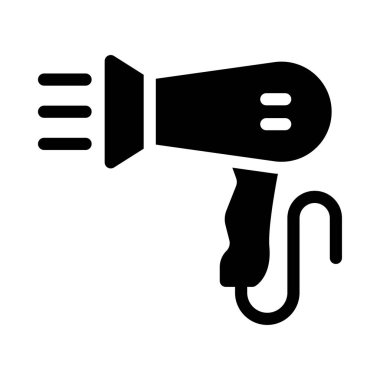 blower vektör glyph düz simgesi