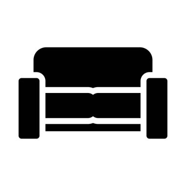 kanepe vektör düz simgesi