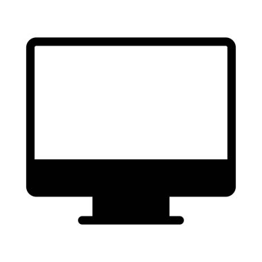 ekran vektörü düz simgesi