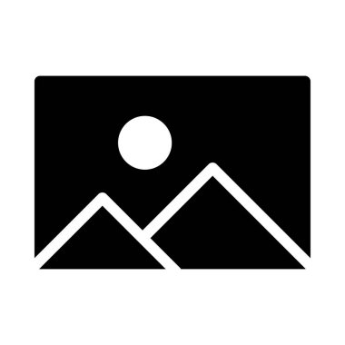 fotoğraf vektörü düz simge