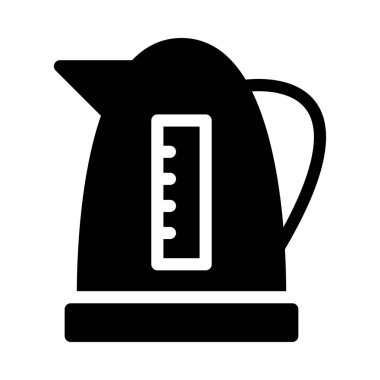 çaydanlık vektör simgesi düz simge