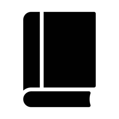 vektör glyph düz simgesi okunuyor