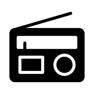 Fm vektör düz simge