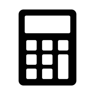 muhasebe vektörü glyph düz simgesi