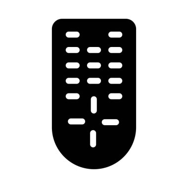 kontrol vektörü glyph düz simgesi