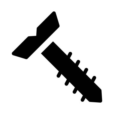 cıvata vektör düz simgesi