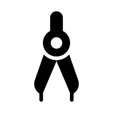 pusula vektör düz simgesi