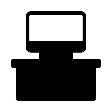 masa vektörü düz simgesi