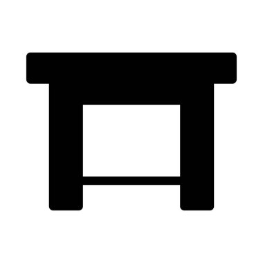 masa vektörü düz simgesi