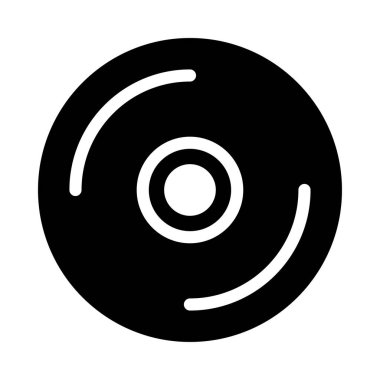 disk vektör düz simge