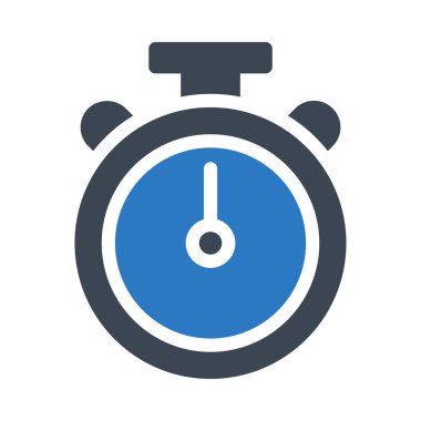 Geri sayım vektörü renk simgesi