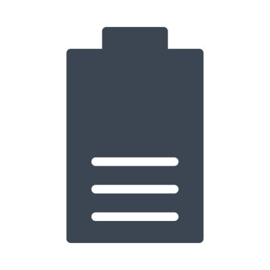 akümülatör vektör glyph düz simgesi