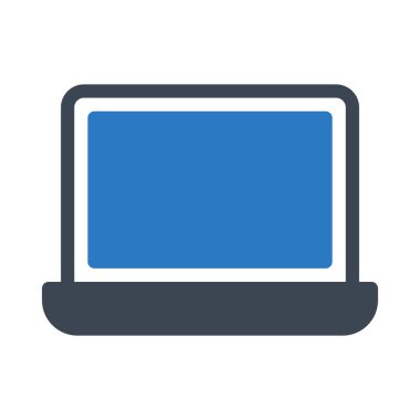 dizüstü bilgisayar vektörü renk simgesi