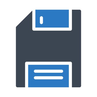 diskette vektör kabartma renk simgesi