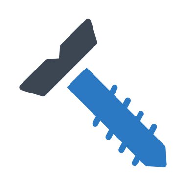 cıvata vektör renk simgesi