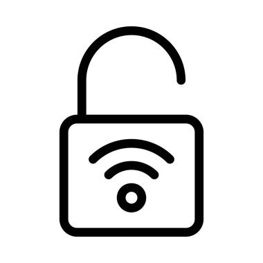 Sinyal vektörü ince çizgi simgesi