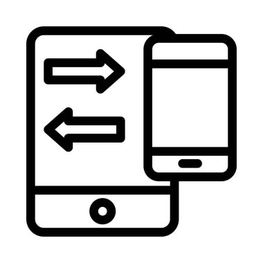 vektör ince çizgi simgesini transfer et