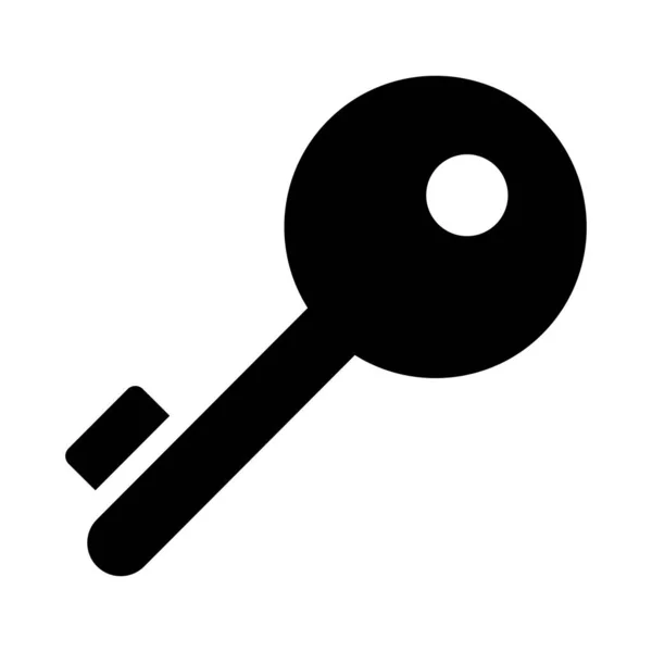 Lock Vetor Glyph Flat Icon — Stock Vector