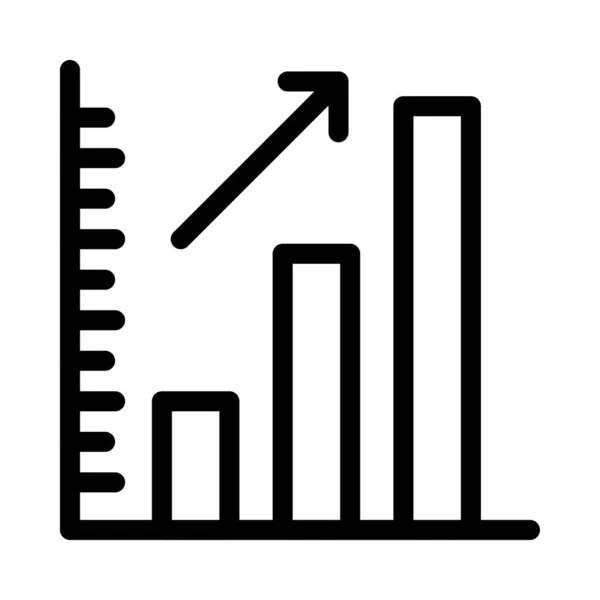 Иконка Тонкой Линии Графика — стоковый вектор