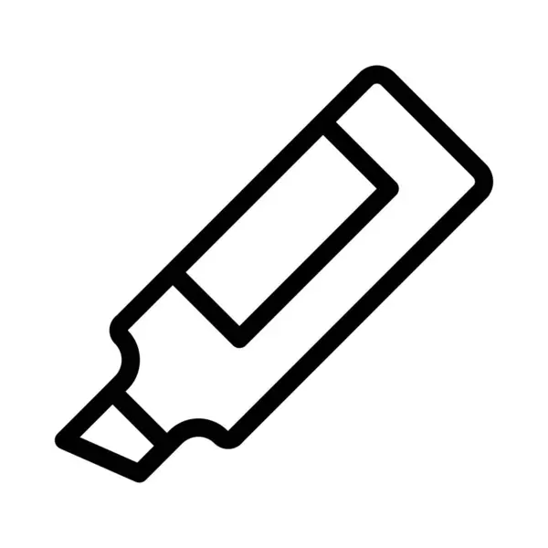 Kalem Vektörü Ince Çizgi Simgesi — Stok Vektör