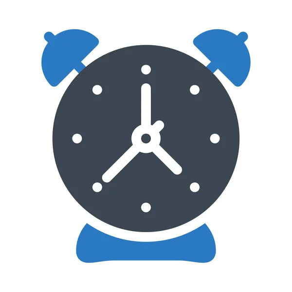 Alarm Vector Glyph Kleur Pictogram — Stockvector