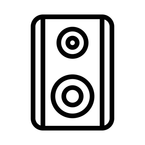 Vector Altavoz Icono Línea Delgada — Vector de stock