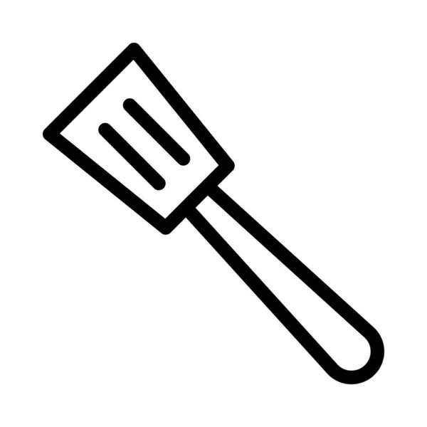 Иконка Векторной Тонкой Линии Посуды — стоковый вектор