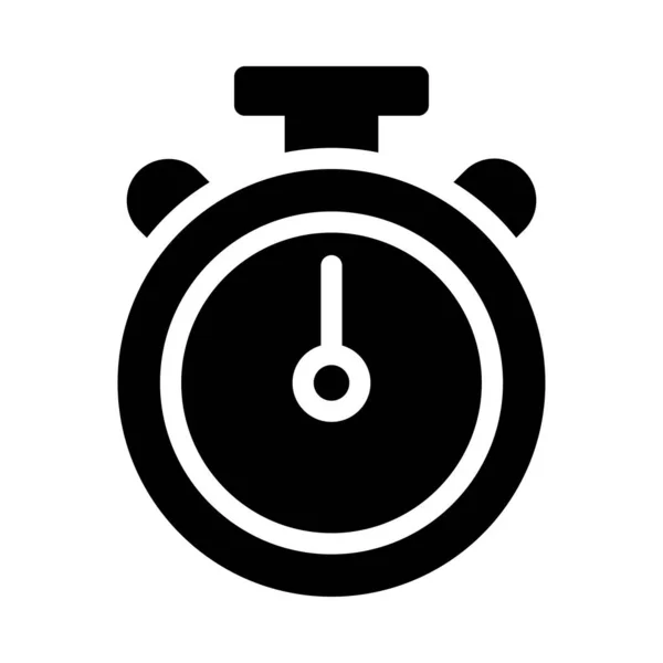 Countdown Vector Glyph Flat Icon — 스톡 벡터