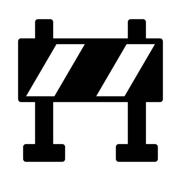 Barrier Vector Glyph Flat Icon — Stock Vector