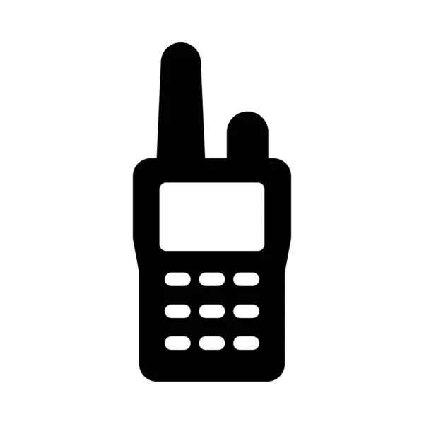 Telefon Vektor Glyphen Flaches Symbol — Stockvektor