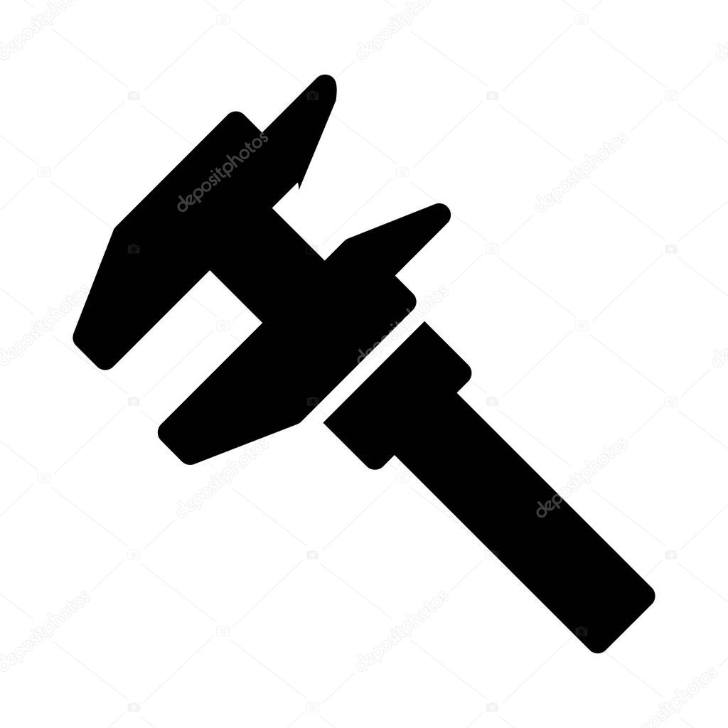 measure  vector glyph flat icon