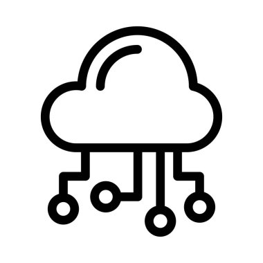 hesaplama vektörü ince çizgi simgesi