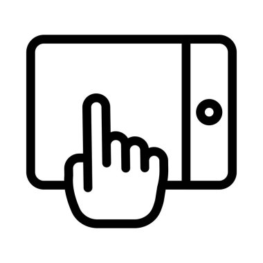 Vektör ince çizgi simgesine tıklayın