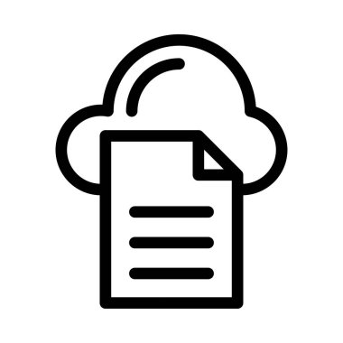 depolama vektörü ince çizgi simgesi