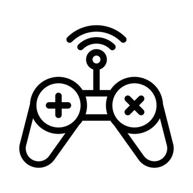 kablosuz vektör ince çizgi simgesi