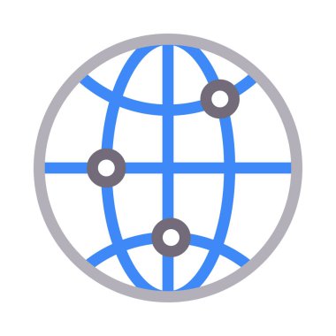 tarayıcı vektör renk çizgisi simgesi