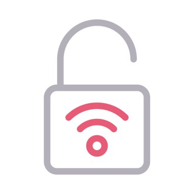 sinyal vektör renk çizgisi simgesi