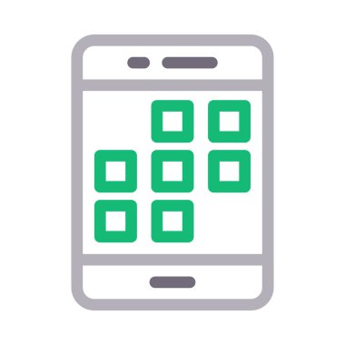 uygulamalar vektör renk çizgisi simgesi