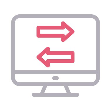 değişim vektörü renk çizgisi simgesi