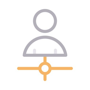 kullanıcı vektörü renk çizgisi simgesi