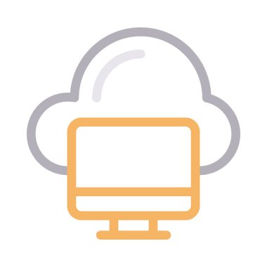 ekran vektörü renk çizgisi simgesi