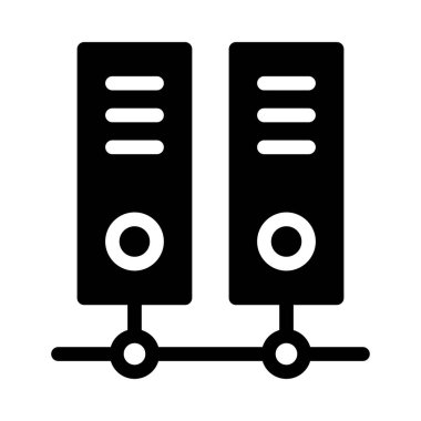 ağ vektörü düz simgesi